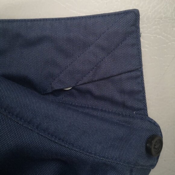 Awearness Kenneth Cole Men's Size 15 1/2 Blue Slim Fit Dress Shirt - Picture 5 of 11